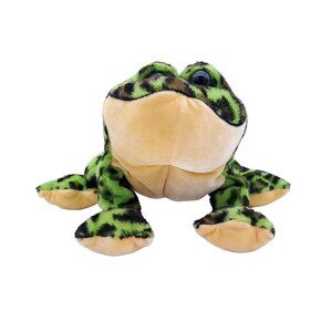 Ganz Webkinz‎ Bullfrog Plush Stuffed Animal Toy Green Frog Spots NO CODE HM114